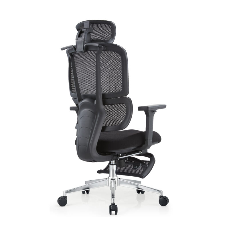 BL0034AM —T  Modern High-End Executive Chair for Bosses - PU Leather Finish, Lumbar Cushion And Armrest Adjustment Office Chair