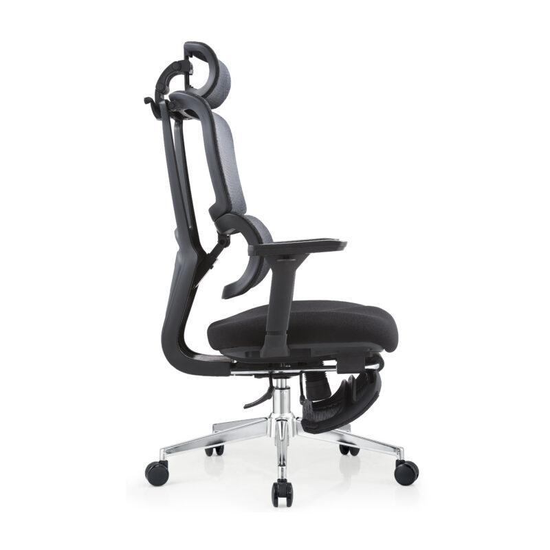 BL0034AM —T  Modern High-End Executive Chair for Bosses - PU Leather Finish, Lumbar Cushion And Armrest Adjustment Office Chair