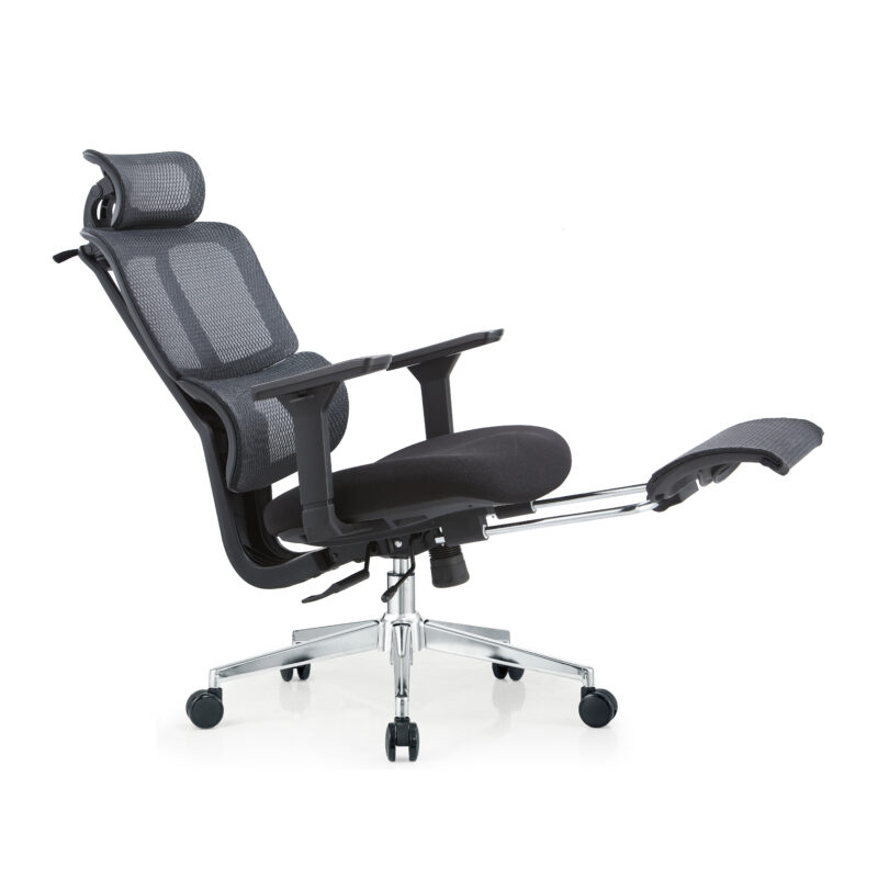 BL0034AM —T  Modern High-End Executive Chair for Bosses - PU Leather Finish, Lumbar Cushion And Armrest Adjustment Office Chair