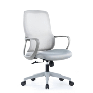 BL-852BG Modern Office White Mesh Swivel Office Chair