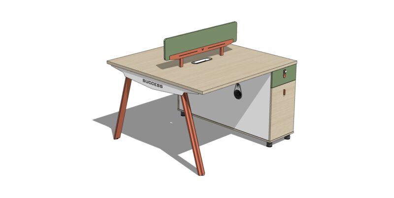 06-LE-720A两人职员主桌01-1.jpg LE720 Office Desk Executive Competent Table Workstation Office Table