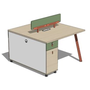 06-LE-720A两人职员主桌02.jpg LE720 Office Desk Executive Competent Table Workstation Office Table
