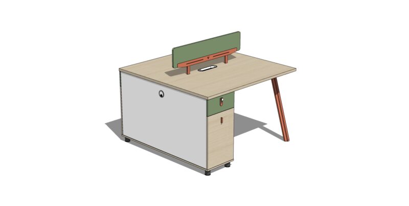 06-LE-720A两人职员主桌02.jpg LE720 Office Desk Executive Competent Table Workstation Office Table