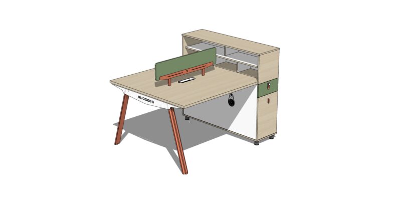 08-LE-721高柜两人职员桌01.jpg LE721 Office Desk Executive Competent Table Workstation Office Table
