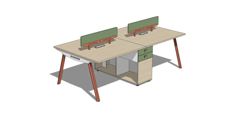 09-LE-722四人职员桌01.jpg LE722 Office Desk Executive Competent Table Workstation Office Table