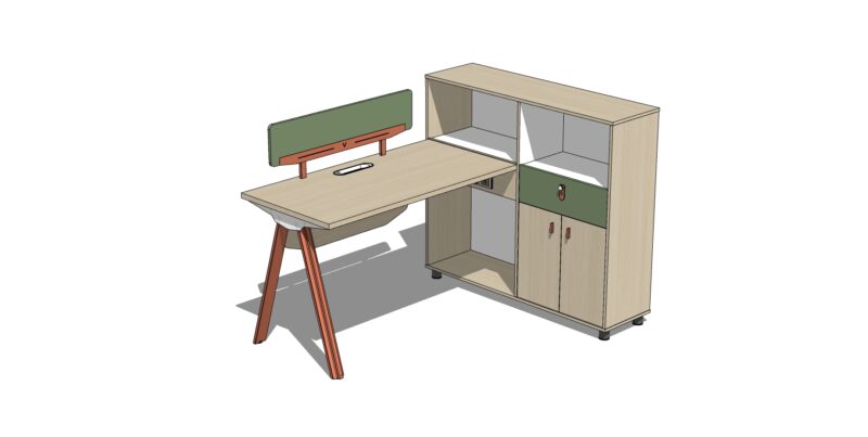 10-LE-723高柜单人职员桌01.jpg LE723 Office Desk Executive Competent Table Workstation Office Table