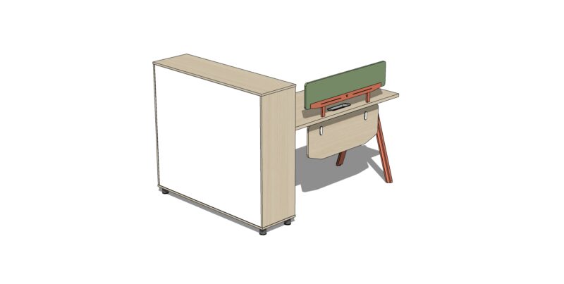 10-LE-723高柜单人职员桌02.jpg LE723 Office Desk Executive Competent Table Workstation Office Table