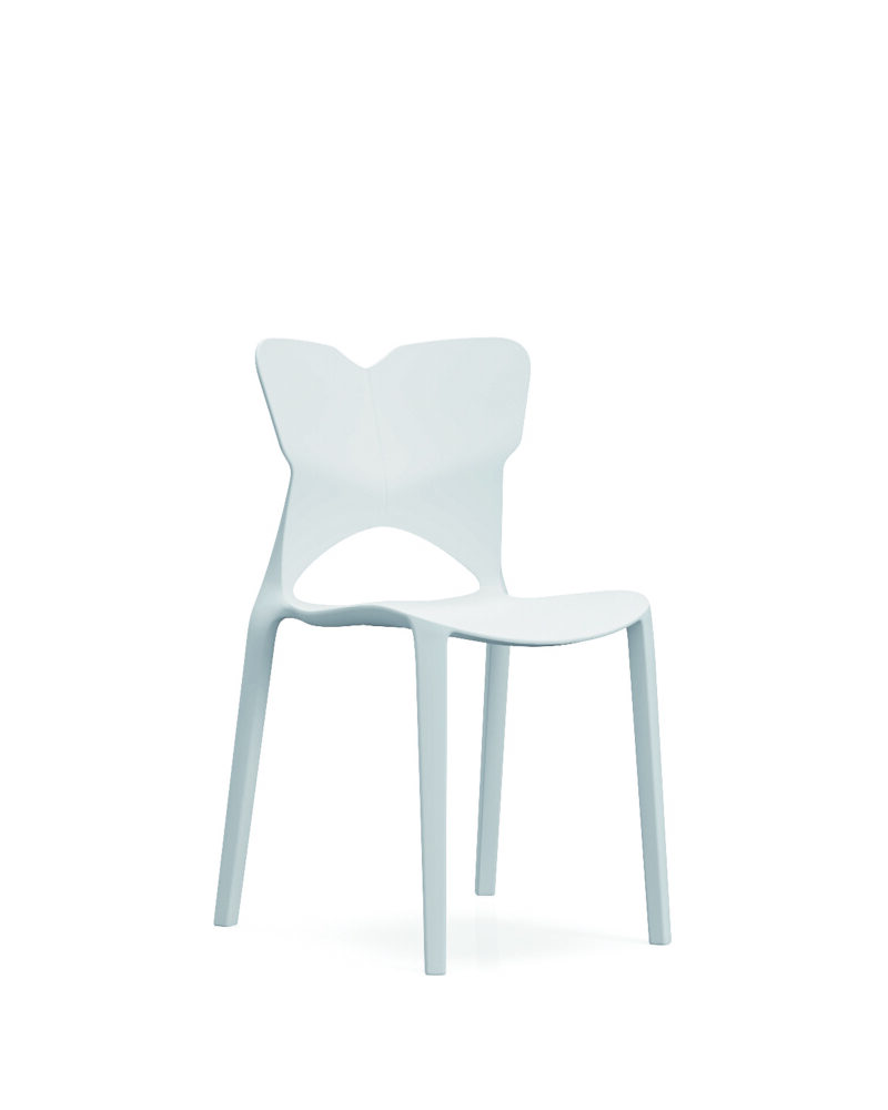871-白-01.jpg 871 Plastic Chairs One-piece Injection Molding Plastic Chairs