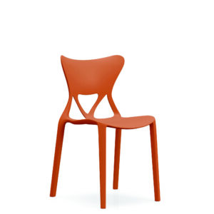 872-橙色-01-scaled-1.jpg 872 Plastic Chairs One-piece Injection Molding Plastic Chairs