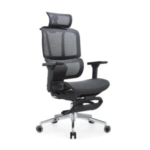 Premium Genuine Leather Executive Chair with Padded Armrests
