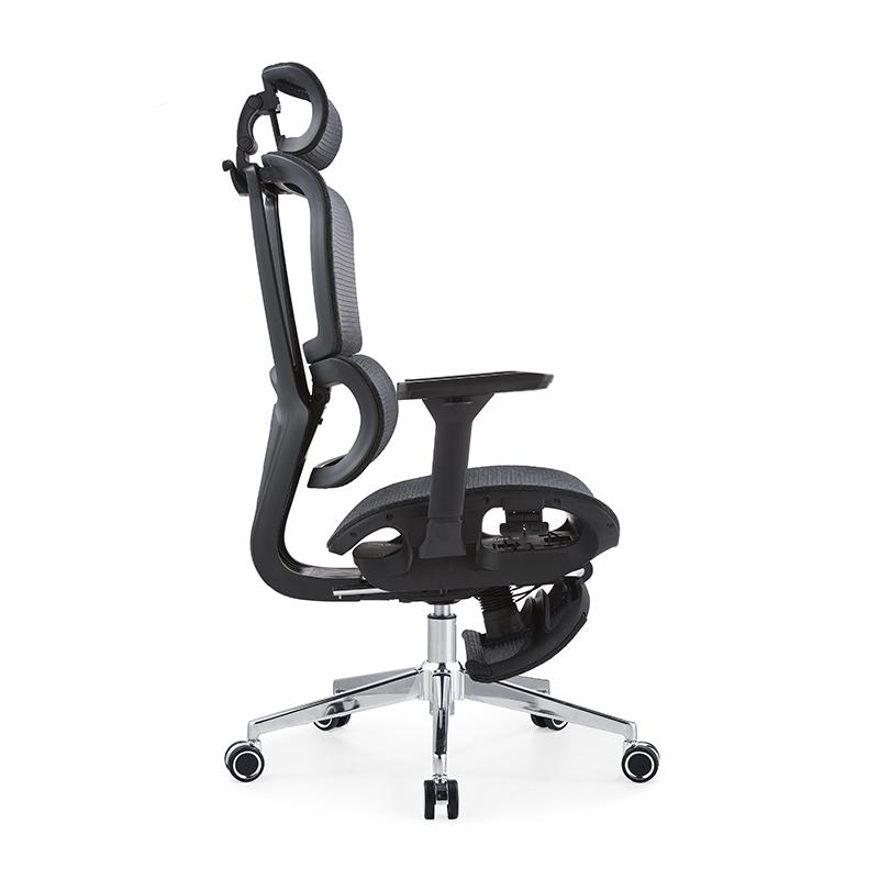 Premium Genuine Leather Executive Chair with Padded Armrests