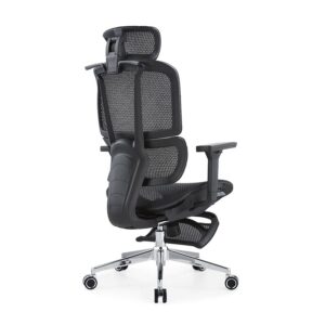 Premium Genuine Leather Executive Chair with Padded Armrests