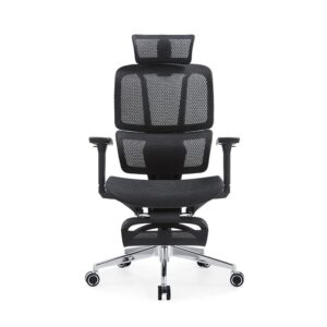 Premium Genuine Leather Executive Chair with Padded Armrests