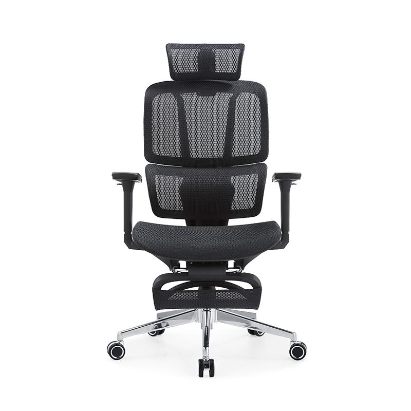 Premium Genuine Leather Executive Chair with Padded Armrests