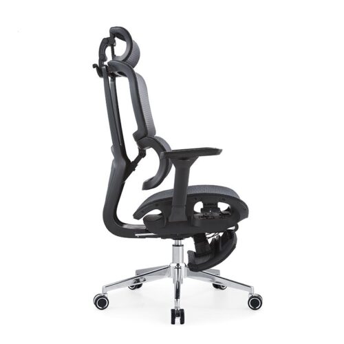 Premium Genuine Leather Executive Chair with Padded Armrests