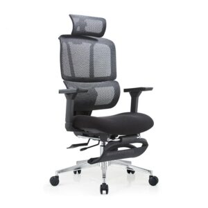 Soft Fabric Upholstered Desk Chair with Ergonomic Back Support