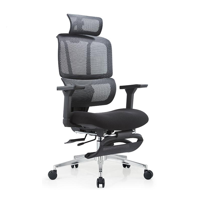Soft Fabric Upholstered Desk Chair with Ergonomic Back Support