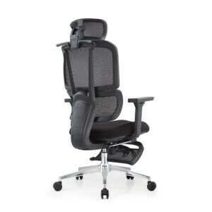 Soft Fabric Upholstered Desk Chair with Ergonomic Back Support
