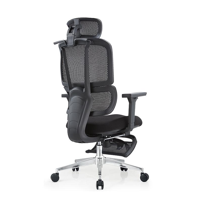 Soft Fabric Upholstered Desk Chair with Ergonomic Back Support