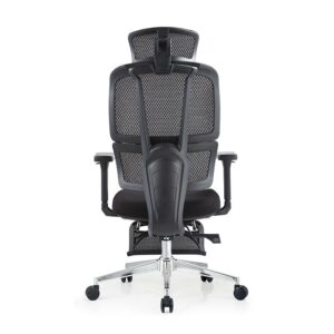 Soft Fabric Upholstered Desk Chair with Ergonomic Back Support