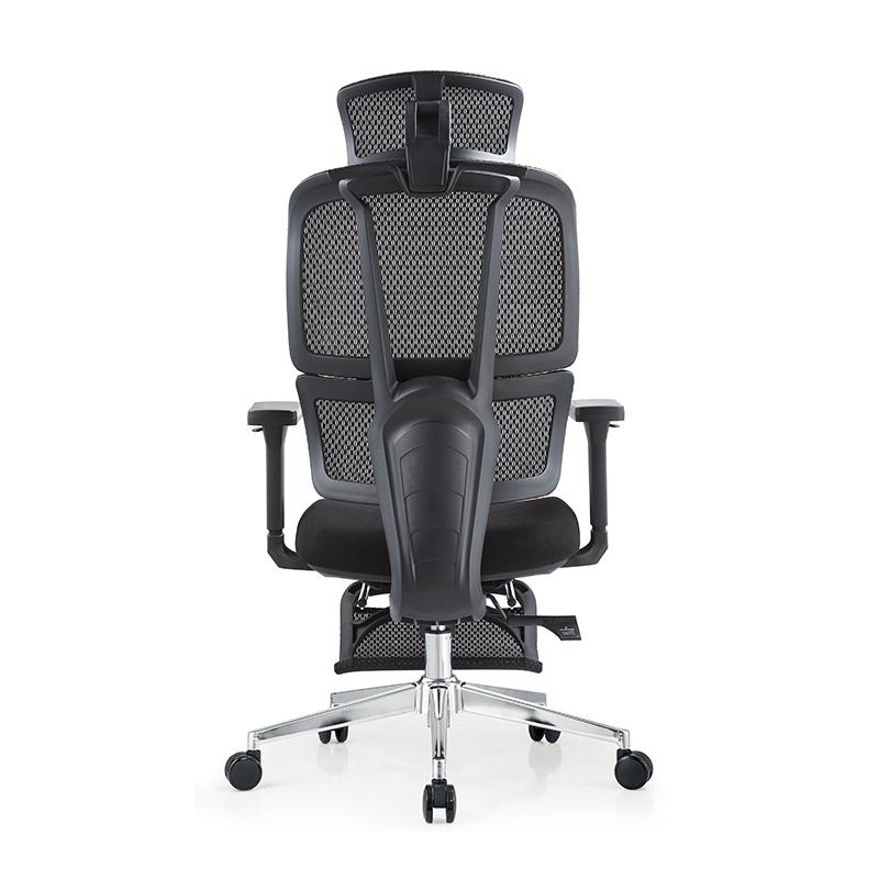 Soft Fabric Upholstered Desk Chair with Ergonomic Back Support