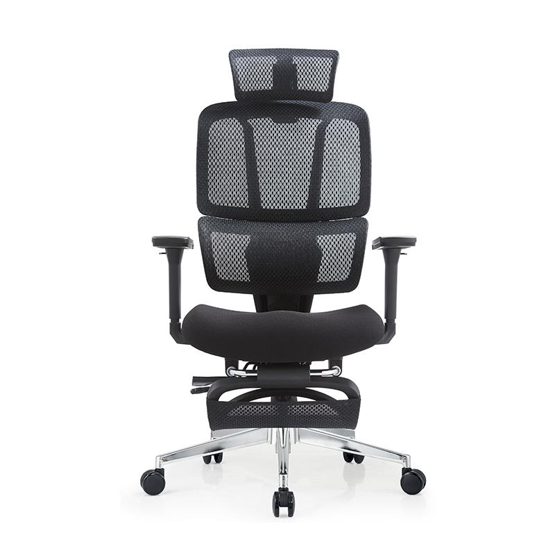 Soft Fabric Upholstered Desk Chair with Ergonomic Back Support