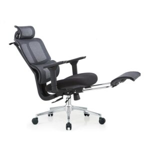 Soft Fabric Upholstered Desk Chair with Ergonomic Back Support