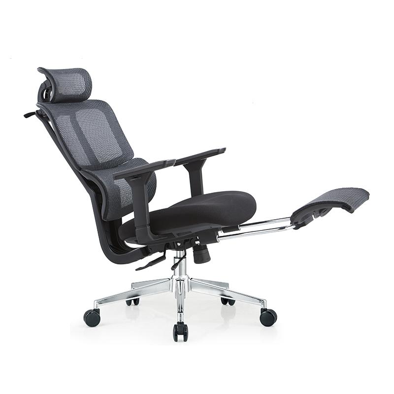 Soft Fabric Upholstered Desk Chair with Ergonomic Back Support