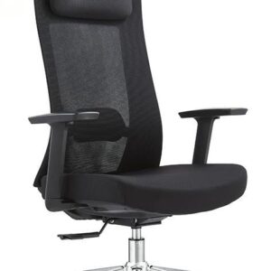 Ergonomic Office Chair with 1D PU Armrests and fixed Headrest