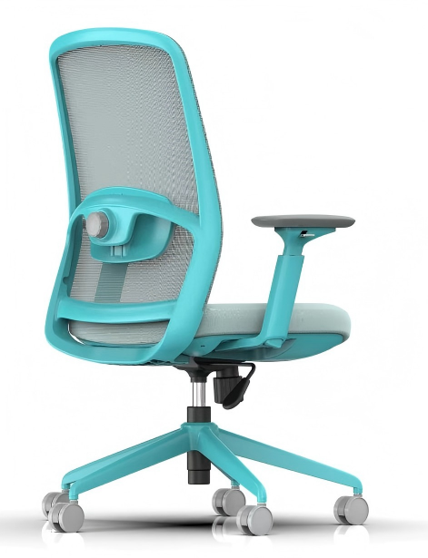 810B-2 Cotton Seat Ergonomic Office Chair with Adjustable Lumbar Support and 3D Armrests