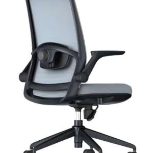 810M-2 Cotton Seat Ergonomic Office Chair with Adjustable Lumbar Support and Adjust Armrests