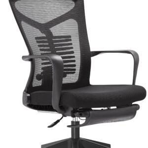Swivel Chair with Chrome Base and Modern Stitching