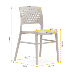 811 Plastic Chairs One-piece Injection Molding Plastic Chairs
