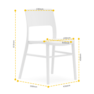 812 Plastic Chairs One-piece Injection Molding Plastic Chairs