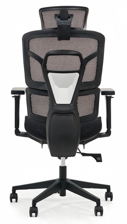 Durable Office Seating with 5-Star Aluminum Base and Silent Casters