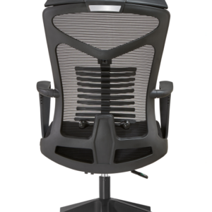 Swivel Chair with Chrome Base and Modern Stitching