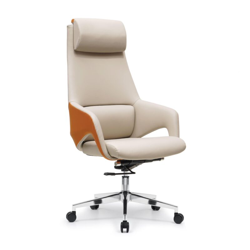 Y001A侧面45度图-1-scaled-1.jpg Y001 Leather Office Chair Swivel Chair for Computer Desk