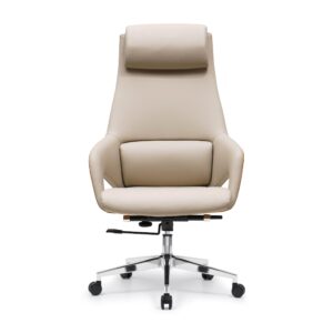 Y001A正面图-1-scaled-1.jpg Y001 Leather Office Chair Swivel Chair for Computer Desk