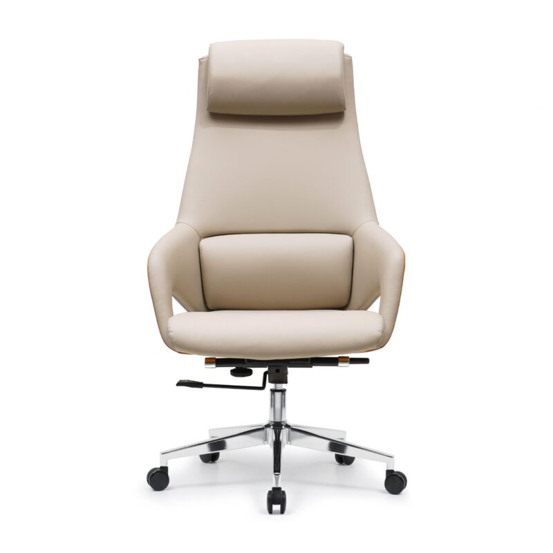 Y001A正面图-1-scaled-1.jpg Y001 Leather Office Chair Swivel Chair for Computer Desk