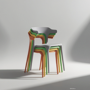 850C Plastic Chairs One-piece Injection Molding Plastic Chairs