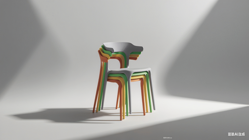 850C Plastic Chairs One-piece Injection Molding Plastic Chairs