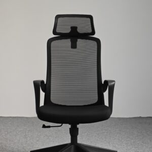 809A-2 Cotton Seat Ergonomic Office Chair with Adjustable Lumbar Support and 2D Headrest