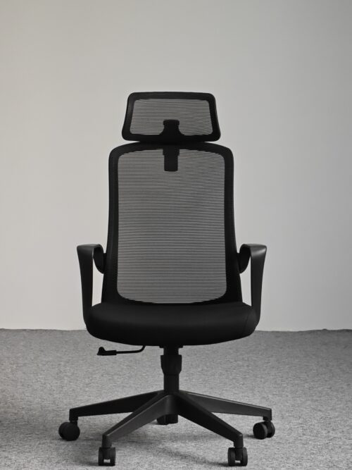 809A-2 Cotton Seat Ergonomic Office Chair with Adjustable Lumbar Support and 2D Headrest