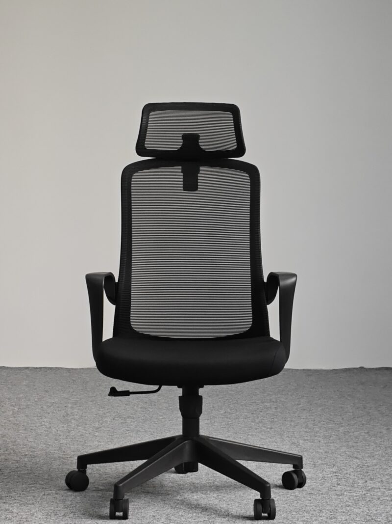 809A-2 Cotton Seat Ergonomic Office Chair with Adjustable Lumbar Support and 2D Headrest