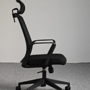 809A-2 Cotton Seat Ergonomic Office Chair with Adjustable Lumbar Support and 2D Headrest