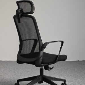 809A-2 Cotton Seat Ergonomic Office Chair with Adjustable Lumbar Support and 2D Headrest