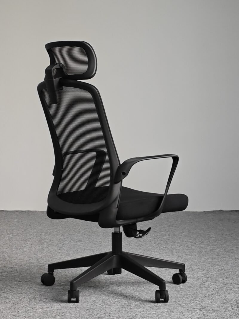 809A-2 Cotton Seat Ergonomic Office Chair with Adjustable Lumbar Support and 2D Headrest