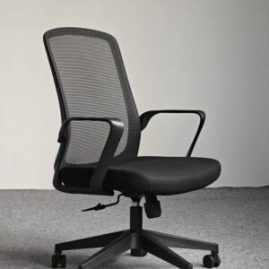 809B-2 Cotton Seat Breathable Mesh Desk Chair - Ergonomic Design for Long Hours Sitting