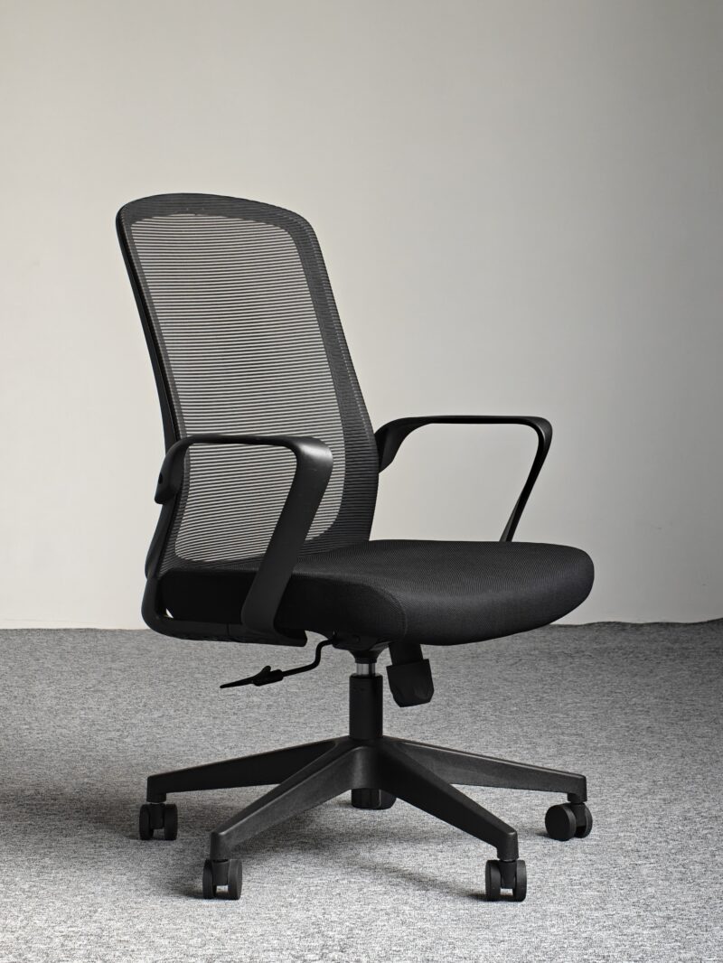809B-2 Cotton Seat Breathable Mesh Desk Chair - Ergonomic Design for Long Hours Sitting
