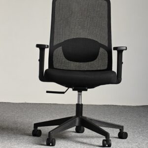 810B-2 Cotton Seat Ergonomic Computer Chair with Synchronous Tilt Mechanism and Mesh Back